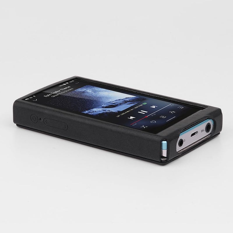 MITER Case for FiiO JM21, Handmade Artificial PU Leather Cover for fiio-jm21 (Light Black) - Image 2